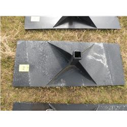 Heavy duty receiver plate for skidloader- New
