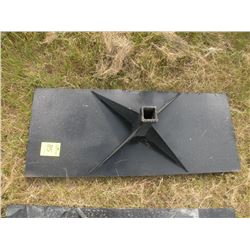 Heavy duty receiver plate for skidloader- New