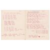 Image 2 : Dee Dee Ramone's Notebook with Letter and Handwritten Lyrics