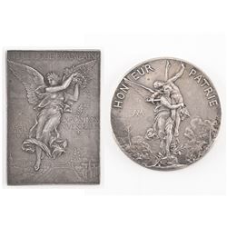 Paris 1900 Summer Olympics Silver Winner’s and 'Shooting' Medals