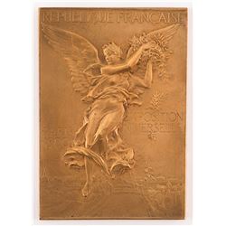 Paris 1900 Summer Olympics Bronze Winner's Medal for Firefighting