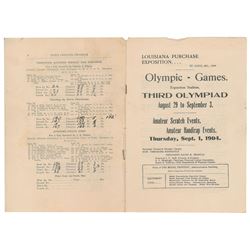 St. Louis 1904 Summer Olympics Program