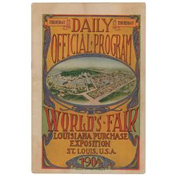 St. Louis 1904 World's Fair/Olympic Boxing Program