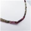 Image 2 : SILVER FANCY COLOR SAPPHIRE(50CT) NECKLACE