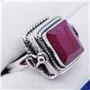 Image 2 : SILVER MEN'S RUBY POISON  RING