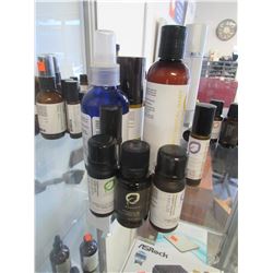 LOT OF NEW ESCENTS BODY LOTION, TONER & MIST, ROLL ON ESSENTIAL OIL, ESSENTIAL OILS, BATH SALTS,