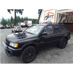 J2 --  2000 ISUZU RODEO S , Black , 179648  KM's