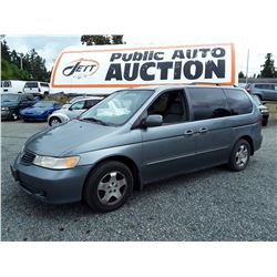 A2 --  2001 HONDA ODYSSEY EX , Grey , 272294  KM's "NO RESERVE"