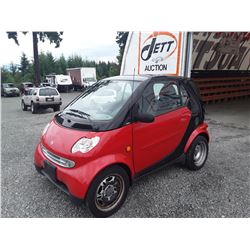 J5 --  2006 SMART FORTWO , Red , 83339  KM's