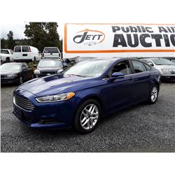 B6A --  2013 FORD FUSION SE  , Blue , 136177  KM's