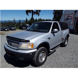 F2 -- 1999 FORD F150 PICKUP, GREY,  UNKNOWN KMS