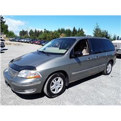A4 --  2001 FORD WINDSTAR SEL , Green , 364519  KM's "NO RESERVE"