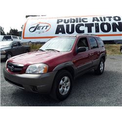 O3 --  2001 MAZDA TRIBUTE LX , Red , 192,428 MILES