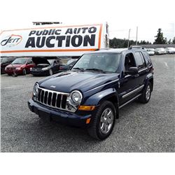 D5 --  2006 JEEP LIBERTY , Blue , 165982  KM's