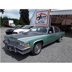 A12C --  1979 CADILLAC FLEETWOOD SEDAN, GREEN, 47,236 MILES