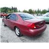 Image 4 : O6 --  2002 FORD TAURUS SE , Red , 145604  KM's