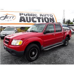 P5 --  2005 FORD EXPLORER SPORT TRAC , Red , 222365  KM's