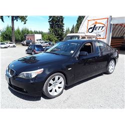 C3 --  2007 BMW 530I SEDAN, BLACK, 146,565 KMS