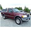 Image 2 : L1 --  1997 FORD F150 PICKUP, RED, 276,328 KMS