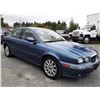 Image 2 : A1 --  2002 JAGUAR X-TYPE SEDAN, BLUE, 280,427 KMS  "NO RESERVE"