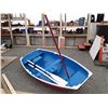 Image 1 : 0B --  9 FT FIBERGLASS COVERED CEDAR SAIL BOAT