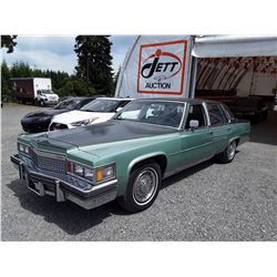 A12C --  1979 CADILLAC FLEETWOOD SEDAN, GREEN, 47,236 MILES