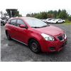 Image 2 : A3 --  2009 PONTIAC VIBE , Red , 227021  KM's