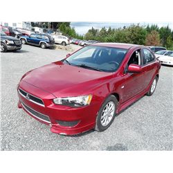 B3 --  2012 MITSUBISHI LANCER ES  , Red , 112252  KM's
