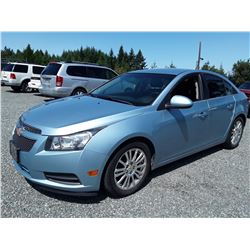 C1 --  2011 CHEVROLET CRUZE , Blue , 142795  KM's