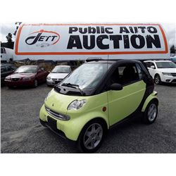 C3 --  2005 SMART FORTWO CONVERTIBLE , Black , 149961  KM's
