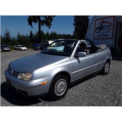 B6 --  2002 VW CABRIO GLS  , Grey , 131429  KM's