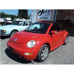 E2 --  2003 VW BEETLE GLX , Orange , 150066  KM's