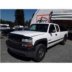 A12D --  2001 CHEVROLET SILVERADO , White , 217456  KM's "NO RESERVE"