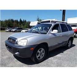 A12B --  2004 HYUNDAI SANTA FE  , Grey , 300526  KM's