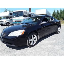 C4 --  2006 PONTIAC G6 GT , Black , 220212  KM's