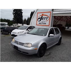 E3 --  2004 VW GOLF GLS , Grey , 258235  KM's