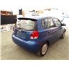 Image 3 : L4 --  2005 CHEVROLET AVEO HATCHBACK, BLUE, 213,855 KMS , Blue , 213855  KM's