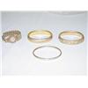 Image 1 : LOT (4) GOLD BRACELETS - 3 BANGLES and LOCKET STY