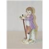 Image 1 : 4 3/4 MEISSEN CROSSED SWORD FIGURE OF BOY W/ HOE 