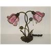 Image 1 : HANDEL DOUBLE LOTUS FORM TABLE LAMP W/ (2) 5 PANE