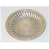 Image 1 : 5 3/4 STERLING WINE PLATE W/ SHELL DESIGN,  MONOG