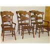 Image 1 : SET (6) 20TH CENT. CANE SEAT CHAIRS W/ FAUX PATER