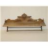 Image 1 : VICT. BLACK WALNUT HANGING WALL SHELF/TOWEL RACK 