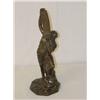 Image 1 : 10 1/2 BRONZE OF MAN HOLDING TABLET SIGNED?;  