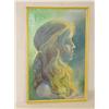 Image 1 : 20TH CENT. OIL ON CANVAS PORTRAIT OF YOUNG LADY W