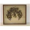 Image 1 : VICT. WALNUT SHADOW BOX W/ HAIR WREATH