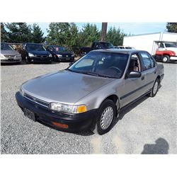 A4 --  1993 HONDA ACCORD DX , Grey , 531456  KM's "NO RESERVE"