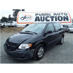 I4 --  2007 DODGE CARAVAN , Black , 89109  KM's