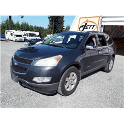 H5 --  2009 CHEVROLET TRAVERSE LT , Grey , 224114  KM's