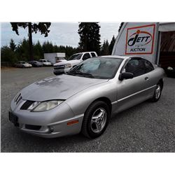 A9 --  2005 PONTIAC SUNFIRE  , Silver , 249771  KM's "NO RESERVE"